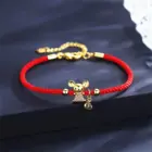 Red Rope Bracelet Zodiac Rats Bracelets For Women Birthday Lucky Wish Jewelry Bangle Girl New Year Christmas Ornaments Xmas Gift 5