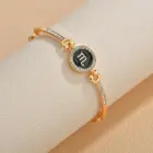 Classic 12 Constellation Bracelet Fashion Adjustable Bling Bling Rhinestone Astrology Zodiac Sign Bracelet For Women Girls Gifts 5