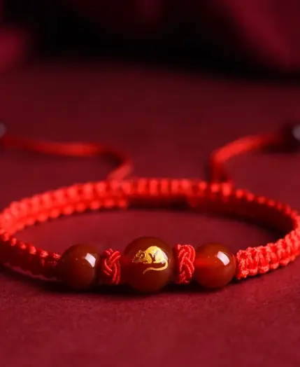 Good Luck 12 Constellation Zodiac Sign Braided Animal Couples Bracelet for Men Women Red Rope Bracelet New Year Jewelry Gift 1