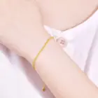 Authentic Real 18K Gold AU750 Twisted Bracelet Exquisite Delicate Gift Classic Present For Women Adjustable Fine Jewelry 5
