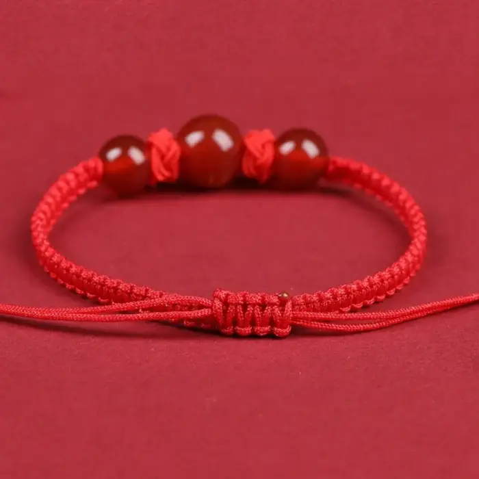 Chinese Style Dragon Bracelet 2025 Snake Dragon Year Lucky Red Rope Bracelet Xmas Near Year Gift 4