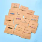12 Zodiac Signs Woven Card Paper Bracelet for Women Men Minimalist Natural Stone Handmade Braided Bracelet Friendship Jewelry 1